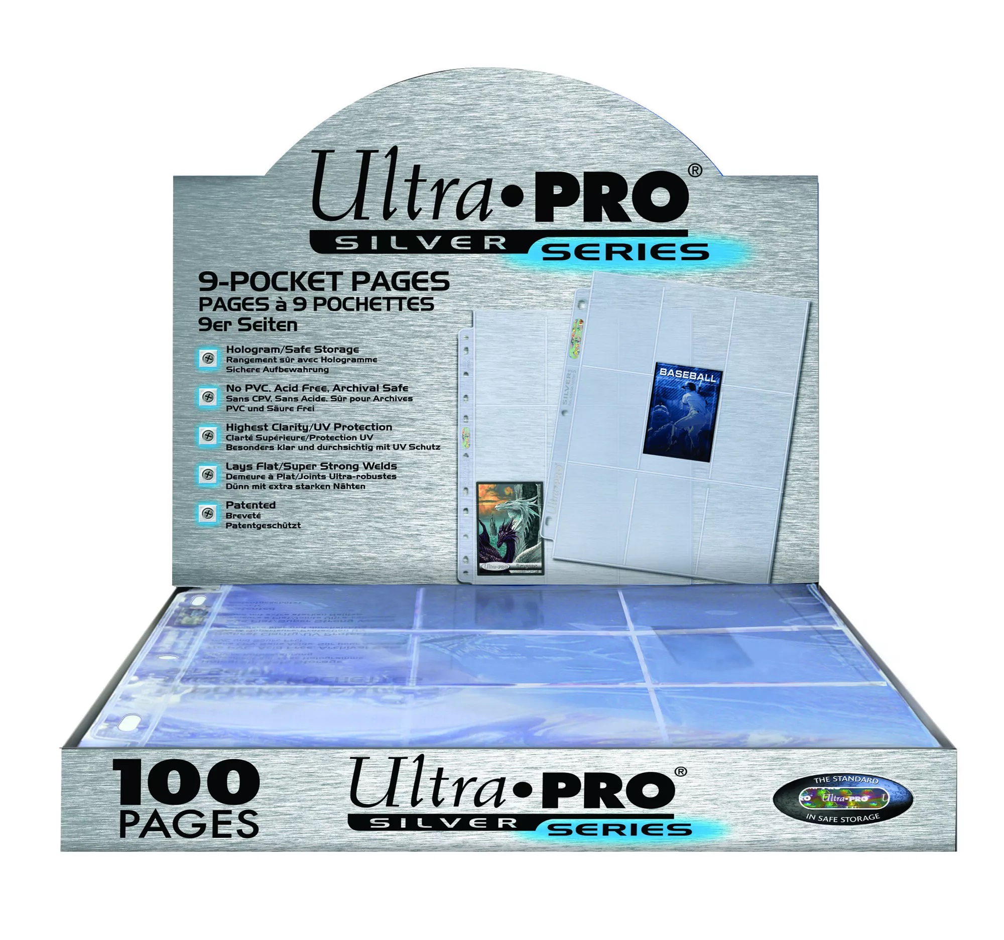 Ultra Pro Fólie SILVER na 9 karet 100ks. (11 děr)