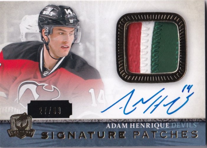 Hokejová karta Adam Henrique The Cup 2013-14 Signature Patches /99 č. SP-AH