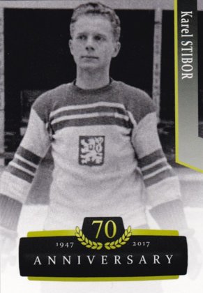 Hokejová karta Karel Stibor OFS 17/18 S.II. 70th Anniversary