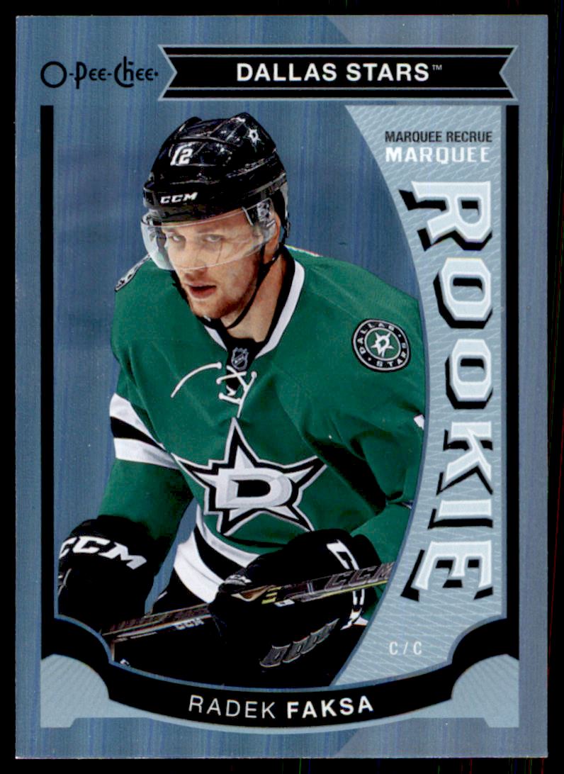 Hokejová karta Radek Faksa OPC 2015-16 Marquee Rookie Rainbow č. U44