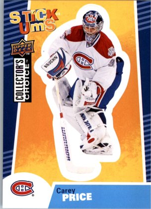 Hokejová karta Carey Price UD Collector´s Choice Stick UmS SU13