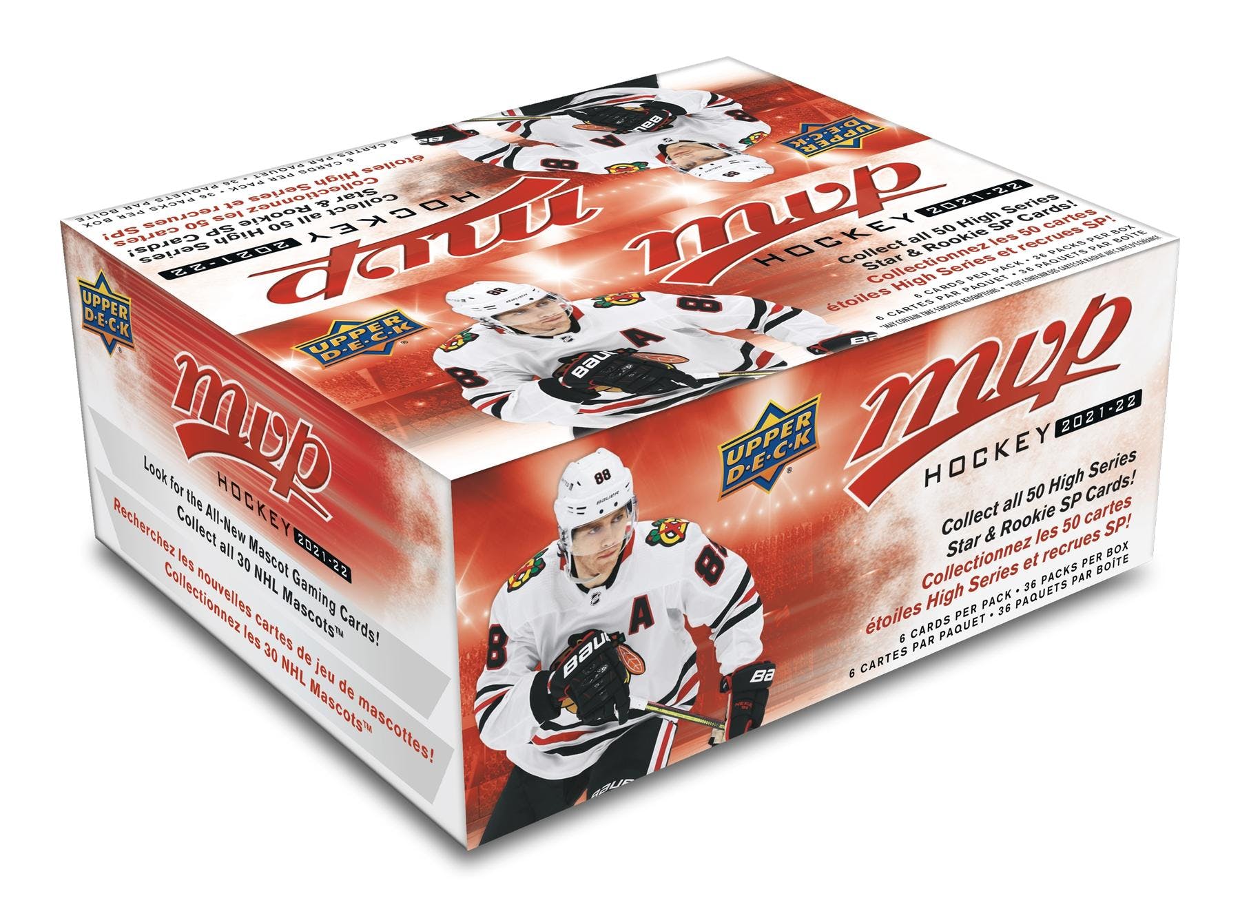 Box hokejových karet UD MVP 2021-22 Retail Box