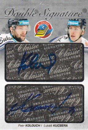 Hokejová karta Kolouch / Kucsera OFS 17/18 Double Signature Platinum
