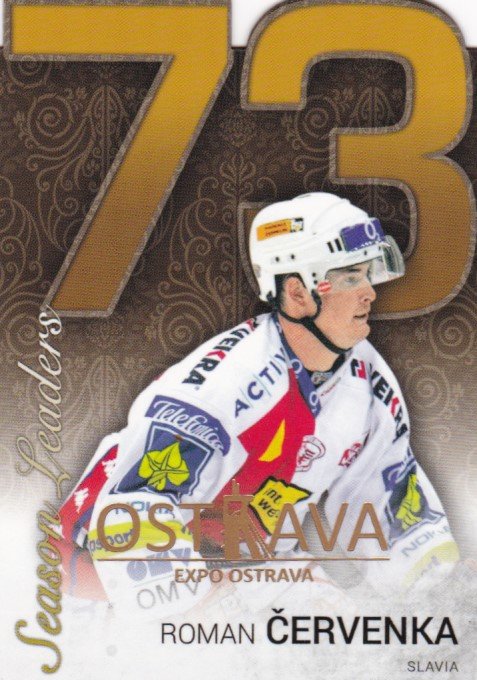 Hokejová karta Roman Červenka OFS 17/18 Ostrava Expo - Statistics die cut