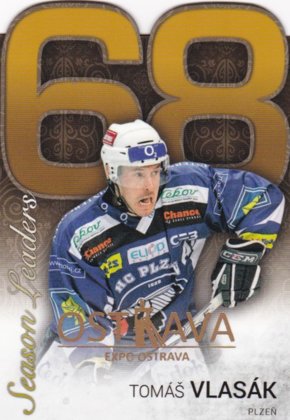 Hokejová karta Tomáš Vlasák OFS 17/18 Ostrava Expo - Statistics die cut