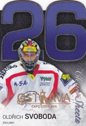 Hokejová karta Oldřich Svoboda OFS 17/18 Ostrava Expo - Statistics die cut