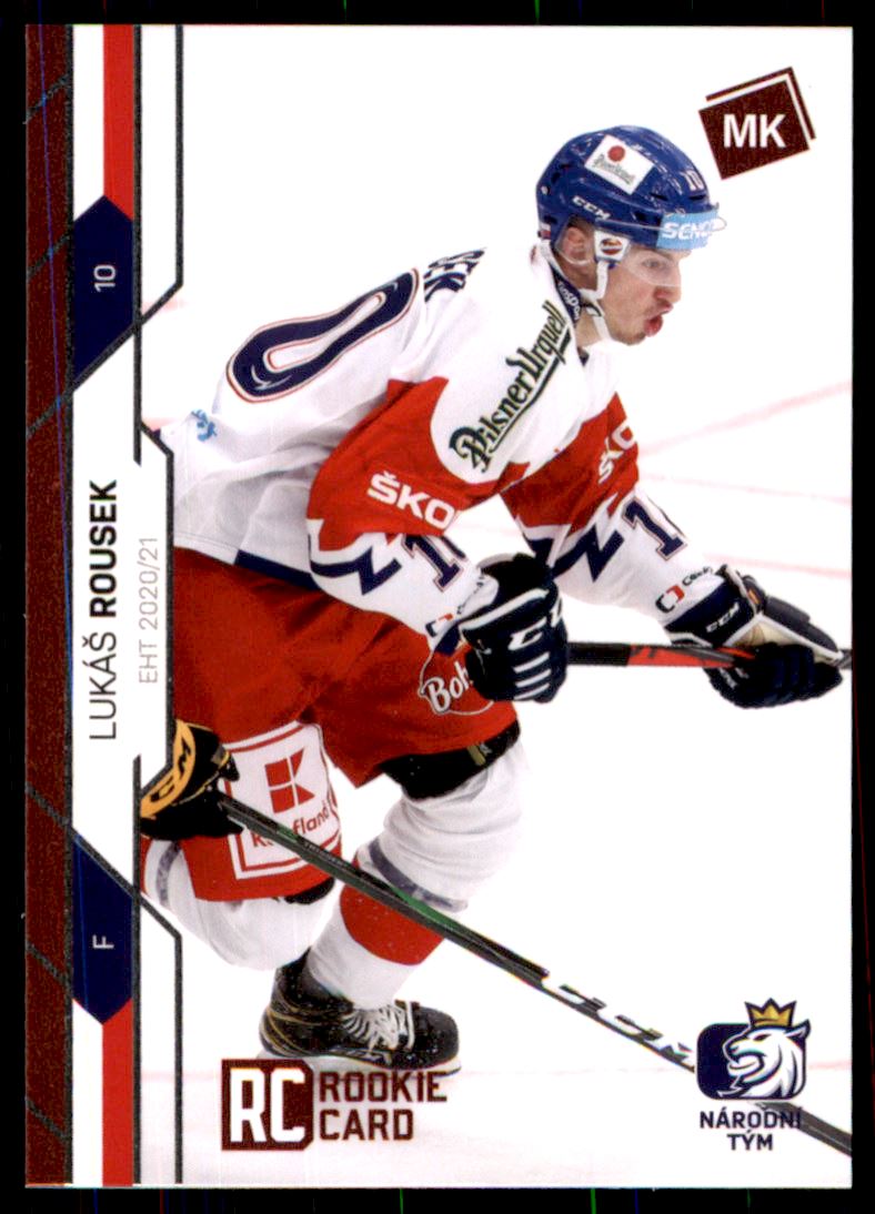 Hokejová karta Lukáš Rousek Moje kartičky 20-21 Red RC /25 č. 34