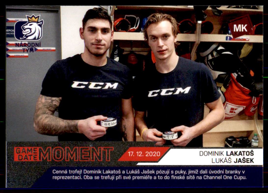 Hokejová karta Lakatoš / Jašek Moje kartičky 20-21 Game Dated Moment /25 č. 88