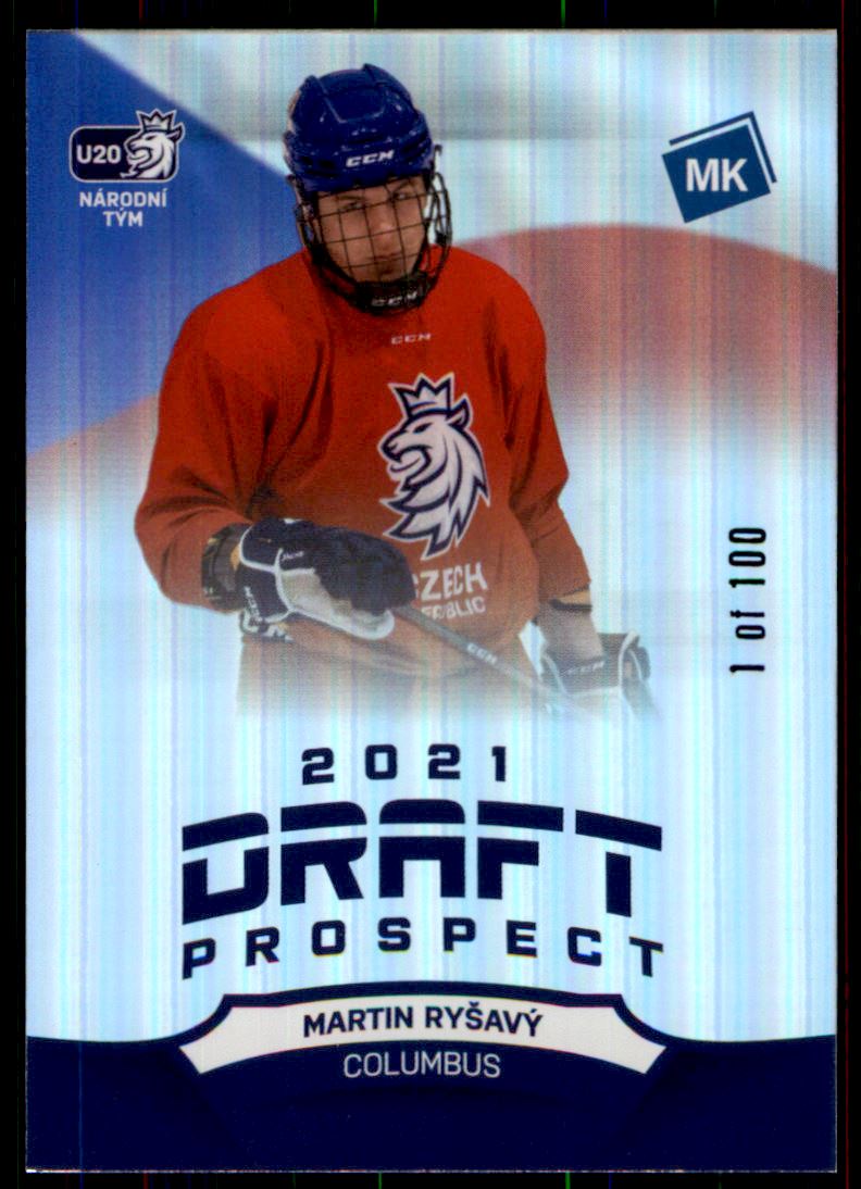 Hokejová karta Martin Ryšavý Moje kartičky 20-21 Draft Prospect /100 č. DP7