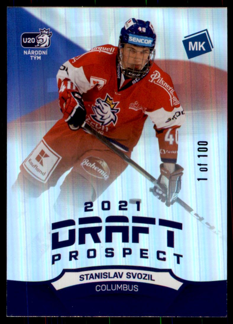 Hokejová karta Stanislav Svozil Moje kartičky 20-21 Draft Prospect /100 č. DP1