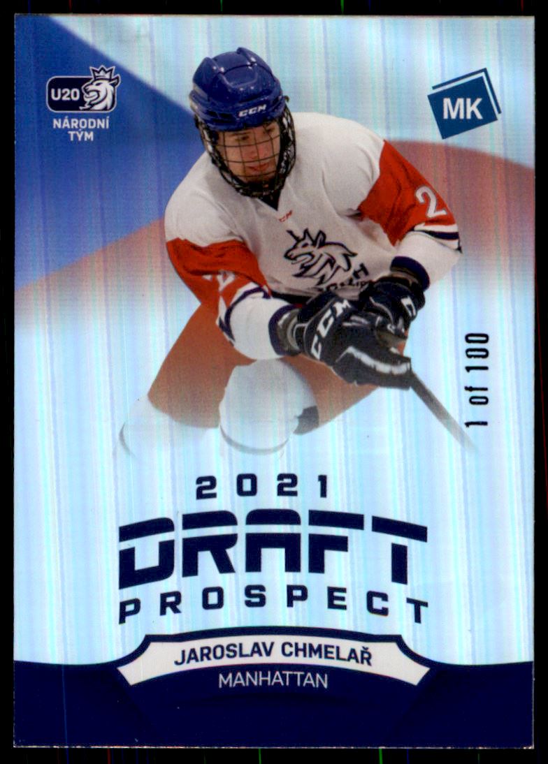 Hokejová karta Jaroslav Chmelař Moje kartičky 20-21 Draft Prospect /100 č. DP5