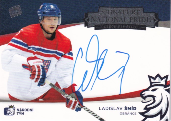 Hokejová karta Ladislav Šmíd Moje kartičky 20-21 Signature N.P. 40/43 č. NPS-LŠ