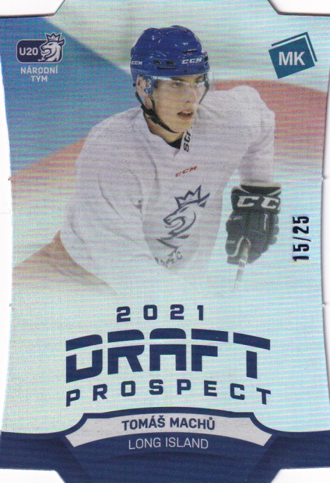 Hokejová karta Tomáš Machů Moje kartičky 20-21 Draft P. Die-Cut 15/25 č. DP8