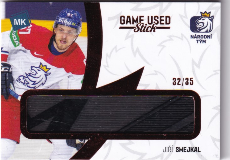 Hokejová karta Jiří Smejkal Moje kartičky 20-21 Game Used Stick 32/35 č. 10
