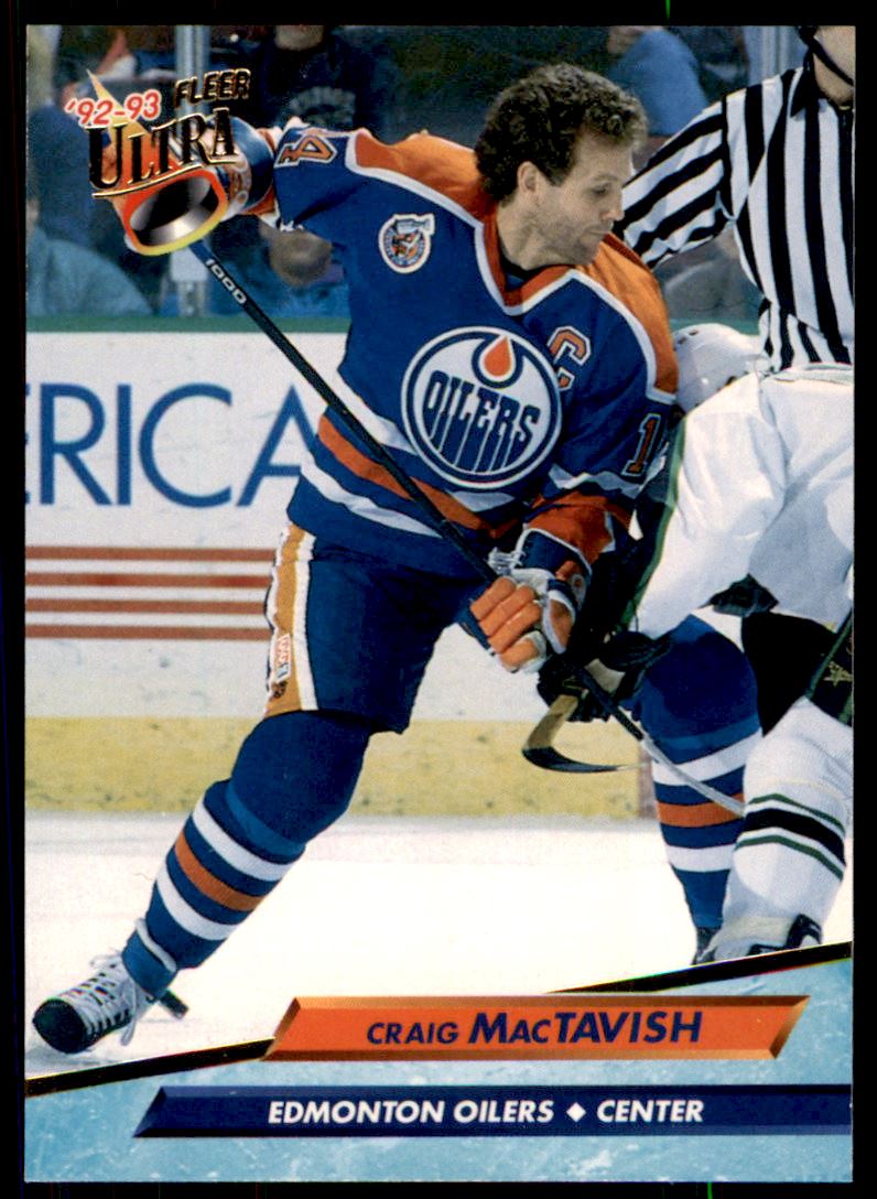 Hokejová karta Craig MacTavish Fleer Ultra 1992-93 řadová č. 294