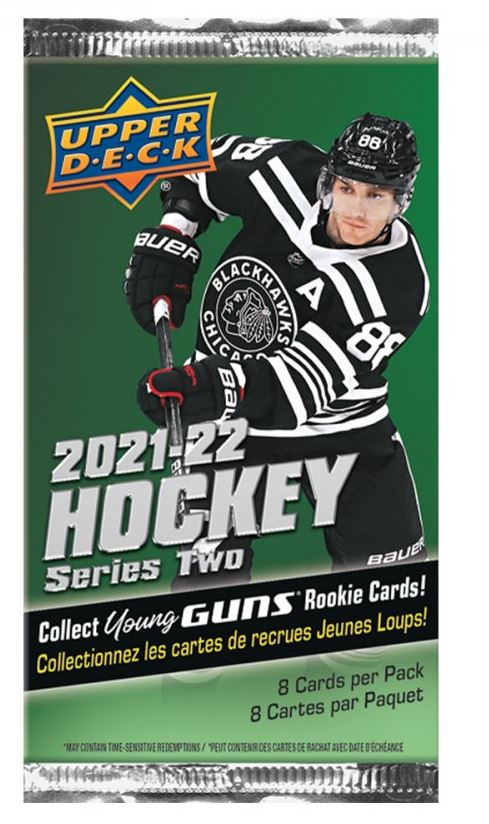 Balíček hokejových karet UD Series 2 2021-22 Retail