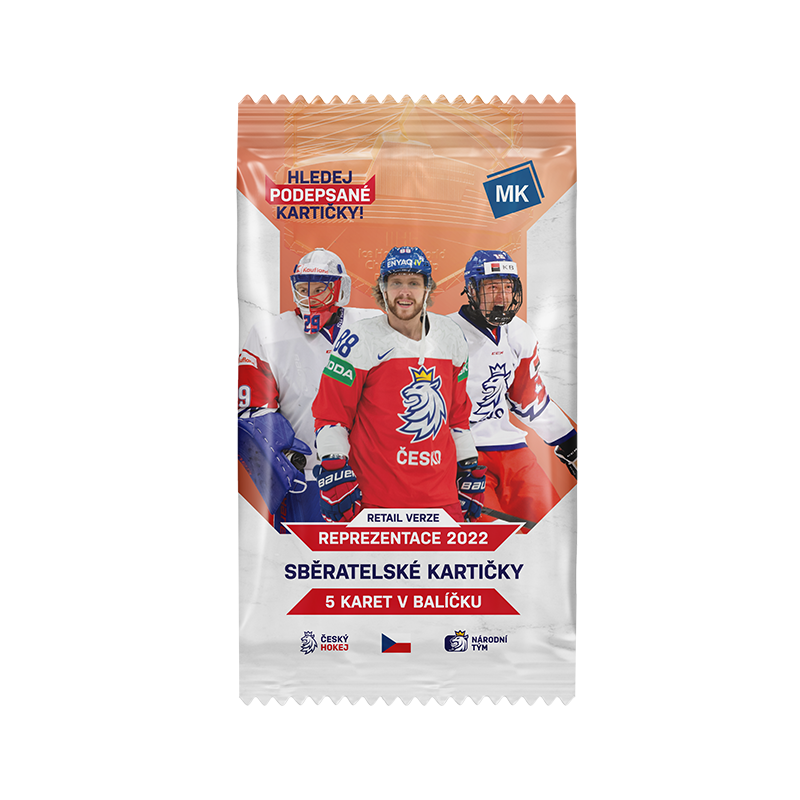 Balíček hokejových karet Moje kartičky 2021-22 Národní tým Retail
