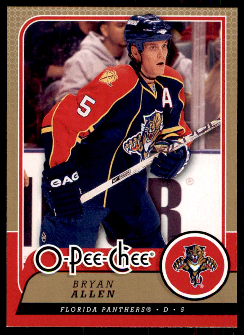 Hokejová karta Bryan Allen OPC 2008-09 řadová č.29