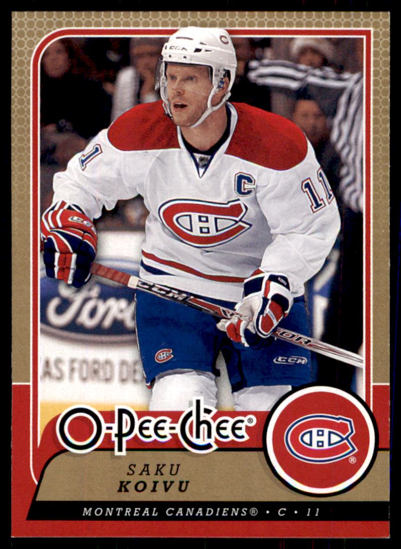 Hokejová karta Saku Koivu OPC 2008-09 řadová č.72
