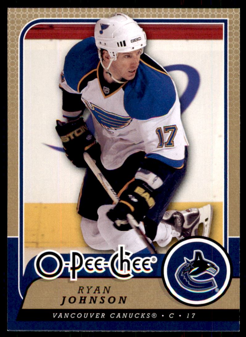 Hokejová karta Ryan Johnson OPC 2008-09 řadová č.78