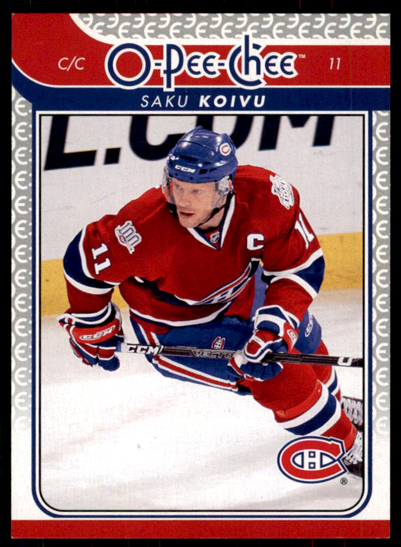 Hokejová karta Saku Koivu OPC 2009-10 řadová č.217