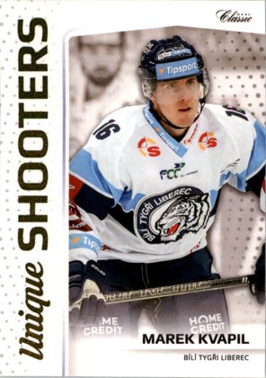 Hokejová karta Marek Kvapil  OFS 2018-19 Série 1 Unique Shooters