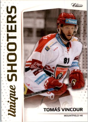 Hokejová karta Tomáš Vincour OFS 2018-19 Série 1 Unique Shooters