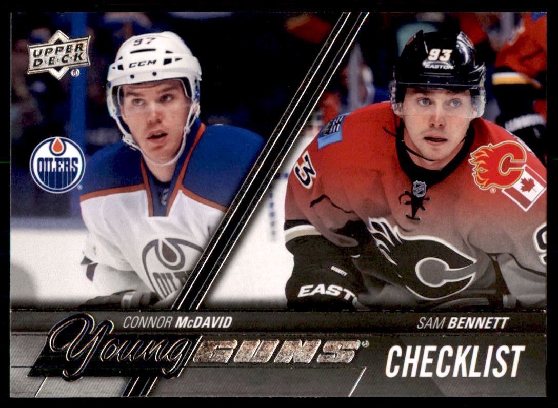 Hokejová karta McDavid / Bennett UD S1 2015-16 Young Guns Cheklist č. 250
