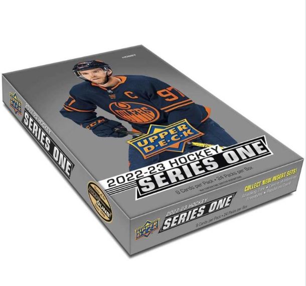 Box hokejových karet UD 2022-23 UD Series 1 Hobby