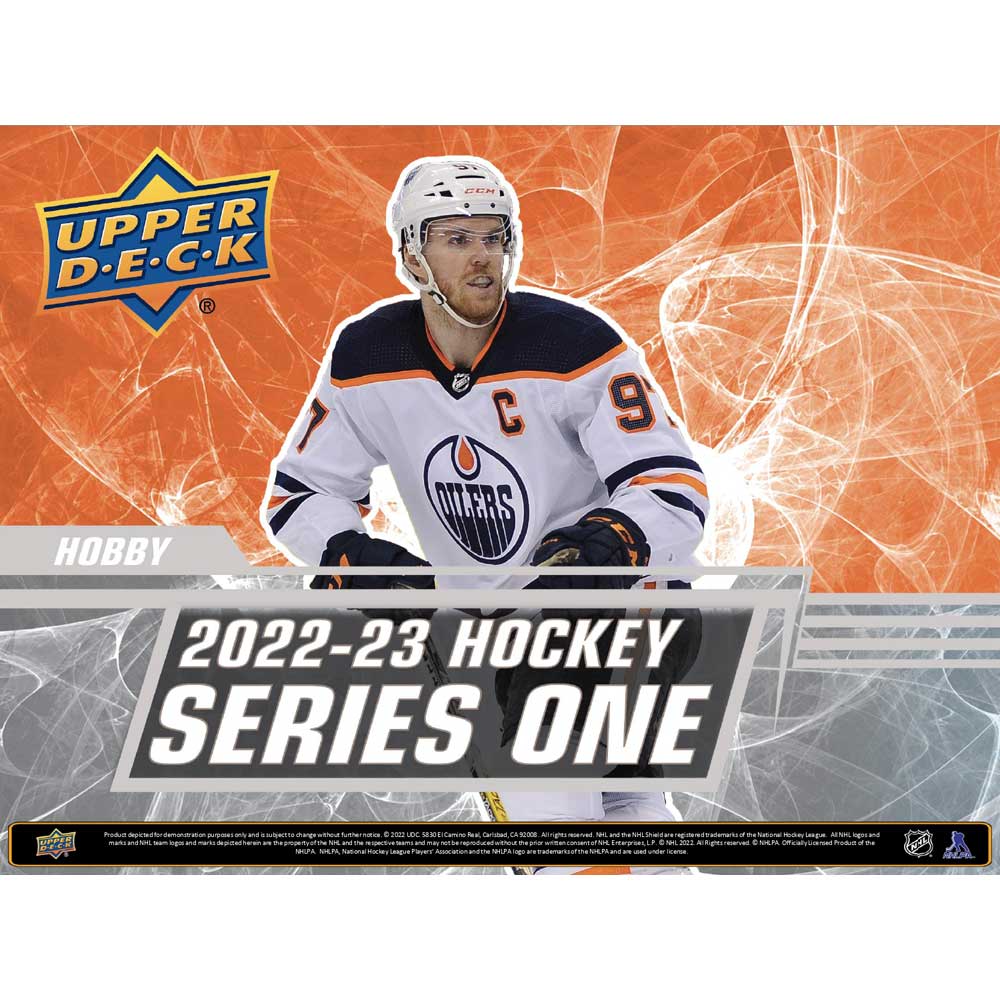 Balíček hokejových karet UD 2022-23 UD Series 1 Hobby