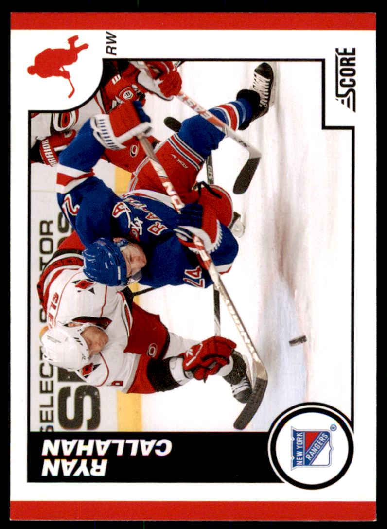 Hokejová karta Ryan Callahan Score 2010-11 karta č.324