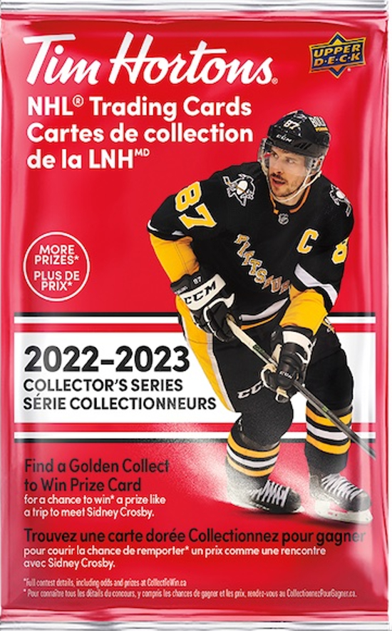 Balíček hokejových karet UD Tim Hortons 2022-23 Hobby