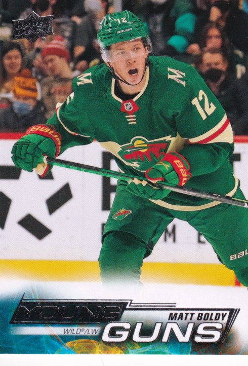 Hokejová karta Matt Boldy UD S1 2022-23 Young Guns č. 201
