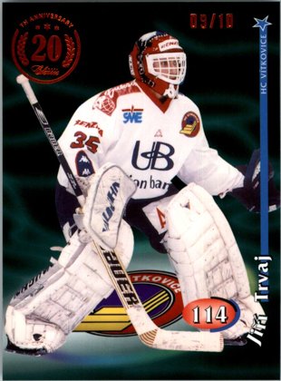 Hokejová karta Jiří Trvaj  OFS 2018-19 Série 1 20th Anniversary OFS 1998-99