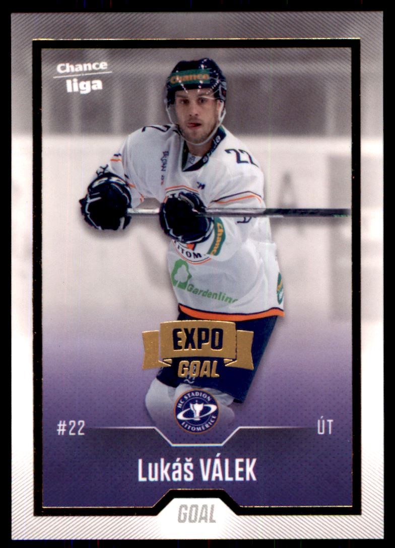 Hokejová karta Lukáš Válek Goal 2022-23 Expo GOLD č. 67