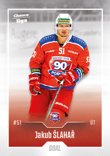 Hokejová karta Jakub Šlahař Goal S1 2022-23 řadová č. 169