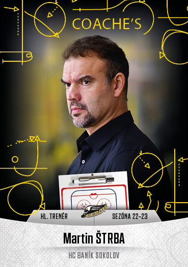 Hokejová karta Martin Štrba Goal S1 2022-23 Coache's č. 4