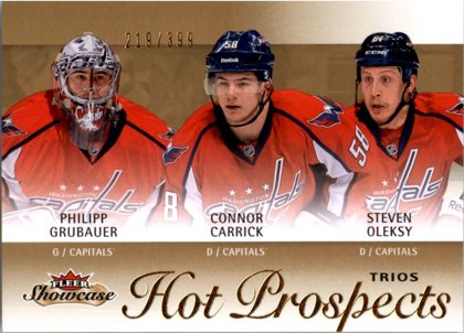 Hokejová karta Grubauer / Carrick / Oleksy Fleer 2013-14 Trios Prospects /399 