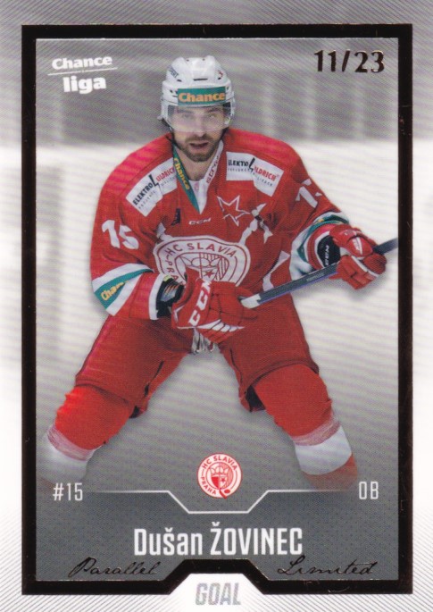 Hokejová karta Dušan Žovinec Goal S1 2022-23 Gold 11/23 č. 103