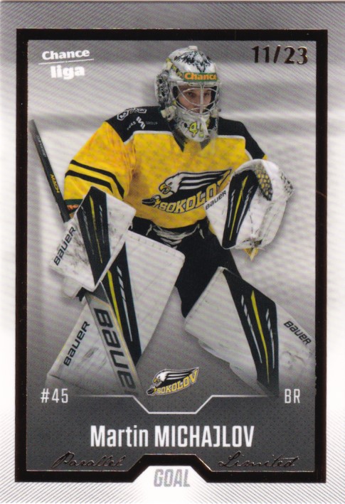 Hokejová karta Martin Michajlov Goal S1 2022-23 Gold 11/23 č. 32