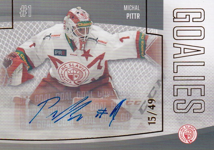 Hokejová karta Michal Pittr Goal S2 2022-23 Goalies Auto
