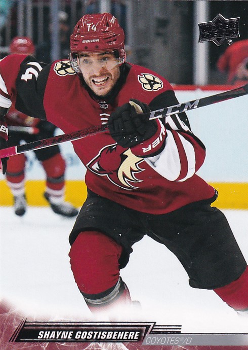Hokejová karta Shayne Gostisbehere UD S2 2022-23 řadová č. 257