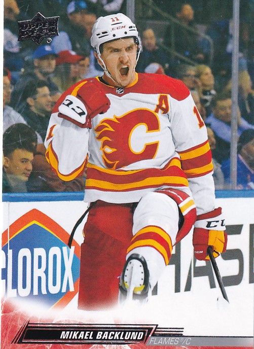 Hokejová karta Mikael Backlund UD S2 2022-23 řadová č. 278