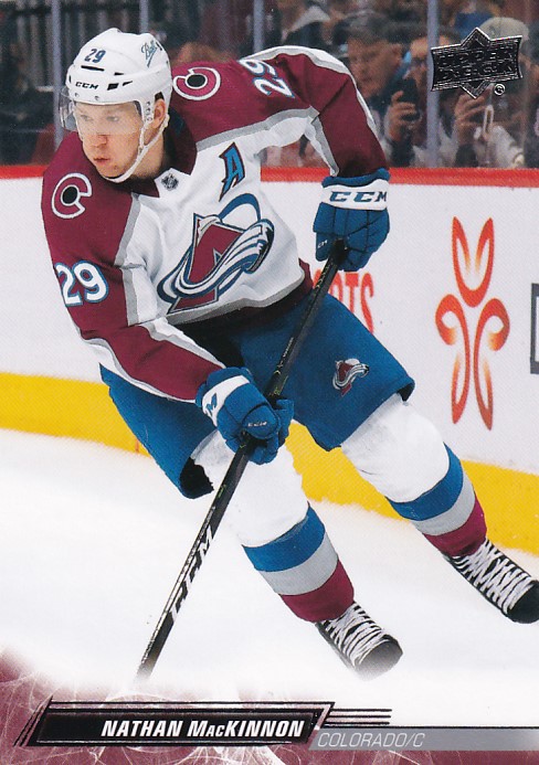 Hokejová karta Nathan MacKinnon UD S2 2022-23 řadová č. 297