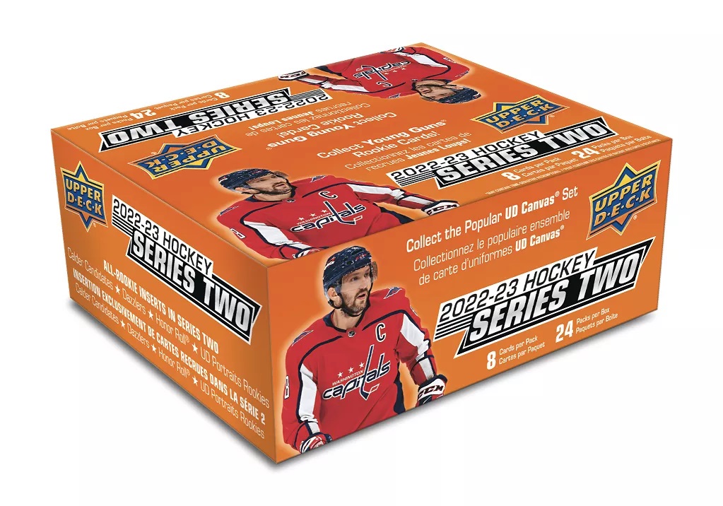 Box hokejových karet UD 2022-23 UD Series 2 Retail