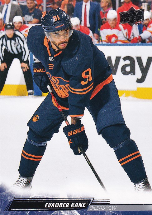 Hokejová karta Evander Kane UD S2 2022-23 řadová č. 321