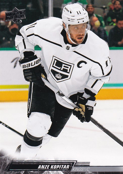 Hokejová karta Anze Kopitar UD S2 2022-23 řadová č. 333
