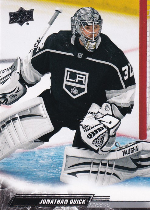Hokejová karta Jonathan Quick UD S2 2022-23 řadová č. 339