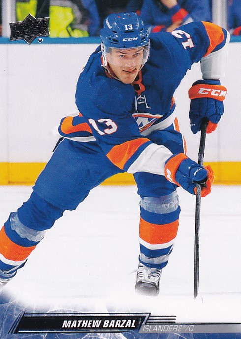Hokejová karta Mathew Barzal UD S2 2022-23 řadová č. 365