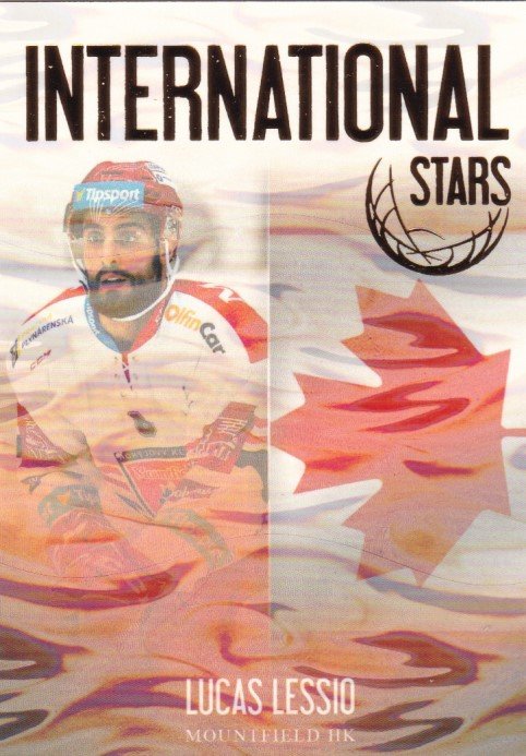 Hokejová karta Lucas Lessio OFS 2018-19 Série 2 International Stars Ice Water